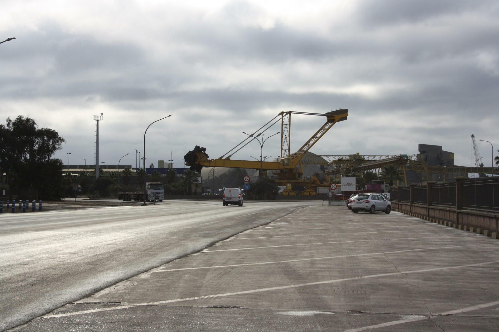 Rotonda de acceso al Muelle Ingeniero Juan Gonzalo.
