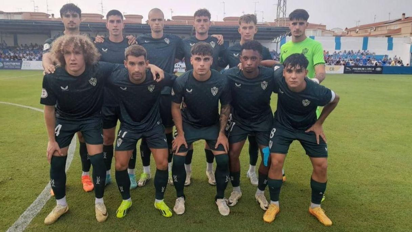 Once inicial del Almería B en su visita de la primera jornada al Águilas en El Rubial