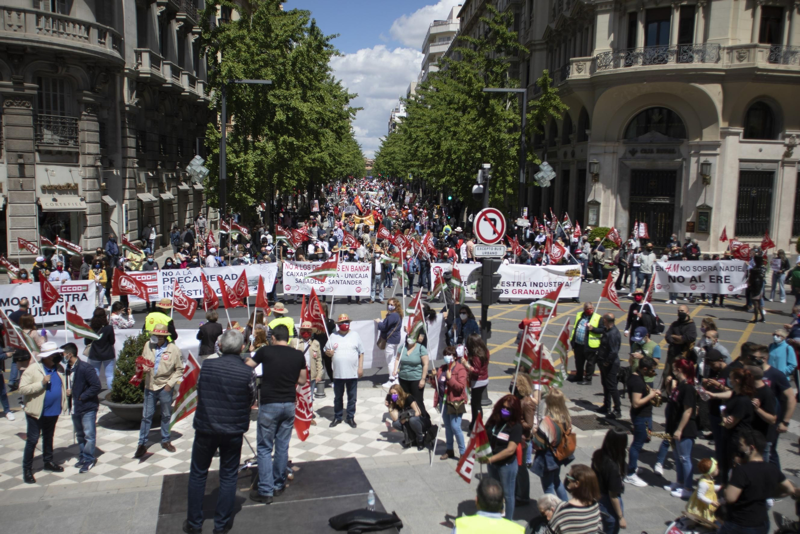 Fotos: Manifestación del 1º de Mayo en Granada