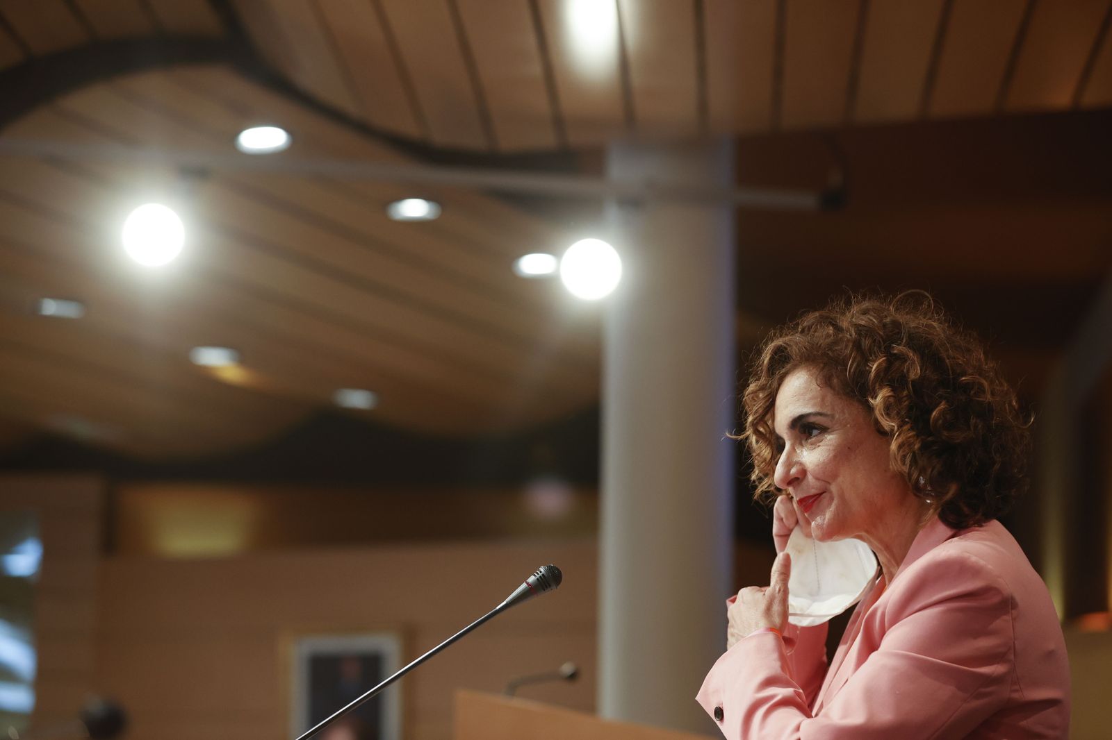 María Jesús Montero, este jueves en rueda de prensa