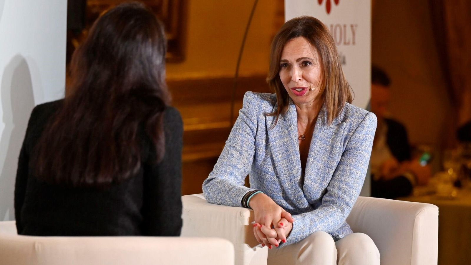 La consejera Rocío Díaz, durante el coloquio.
