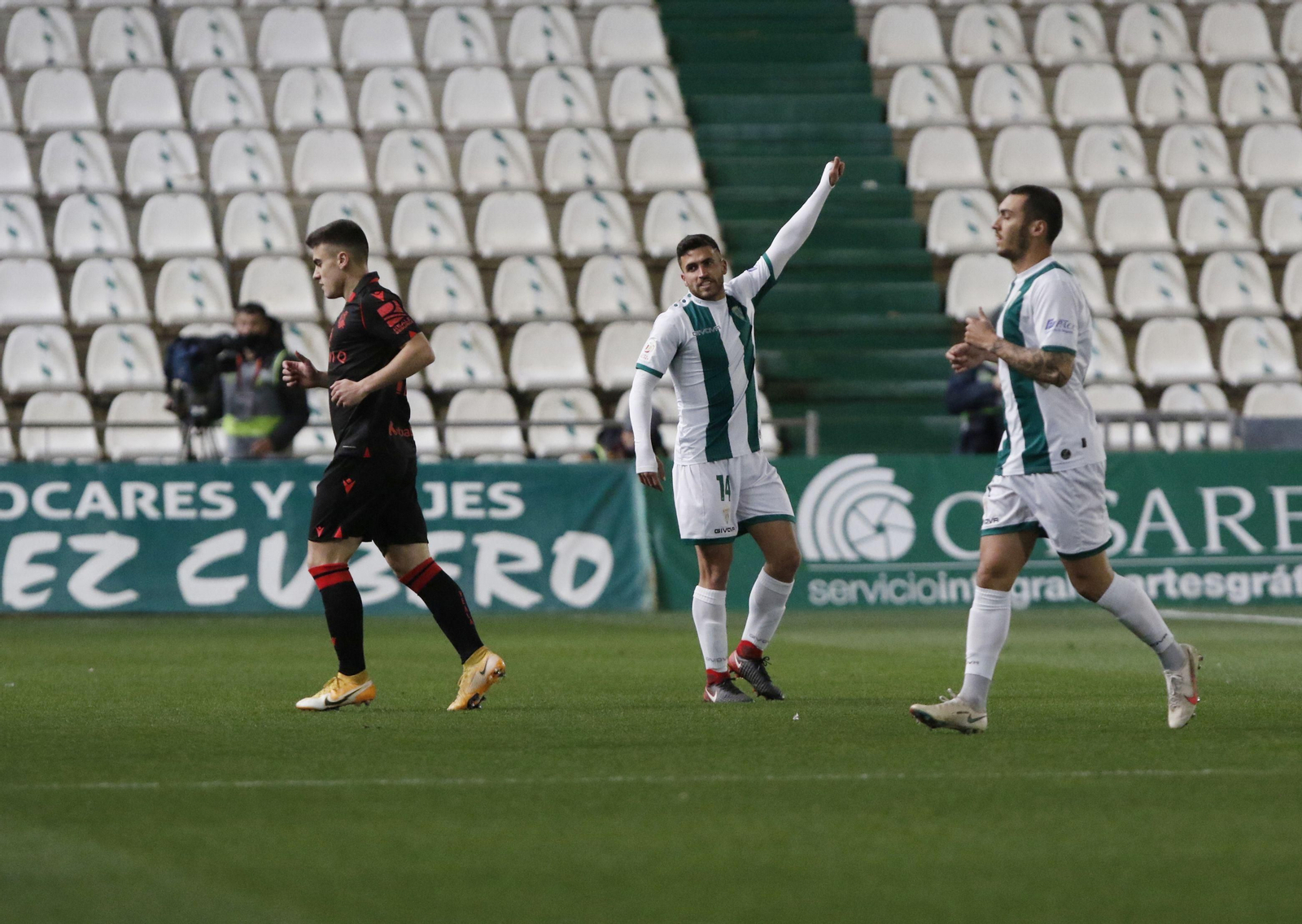Las fotografías de la derrota del Córdoba CF ante la Real Sociedad en Copa del Rey