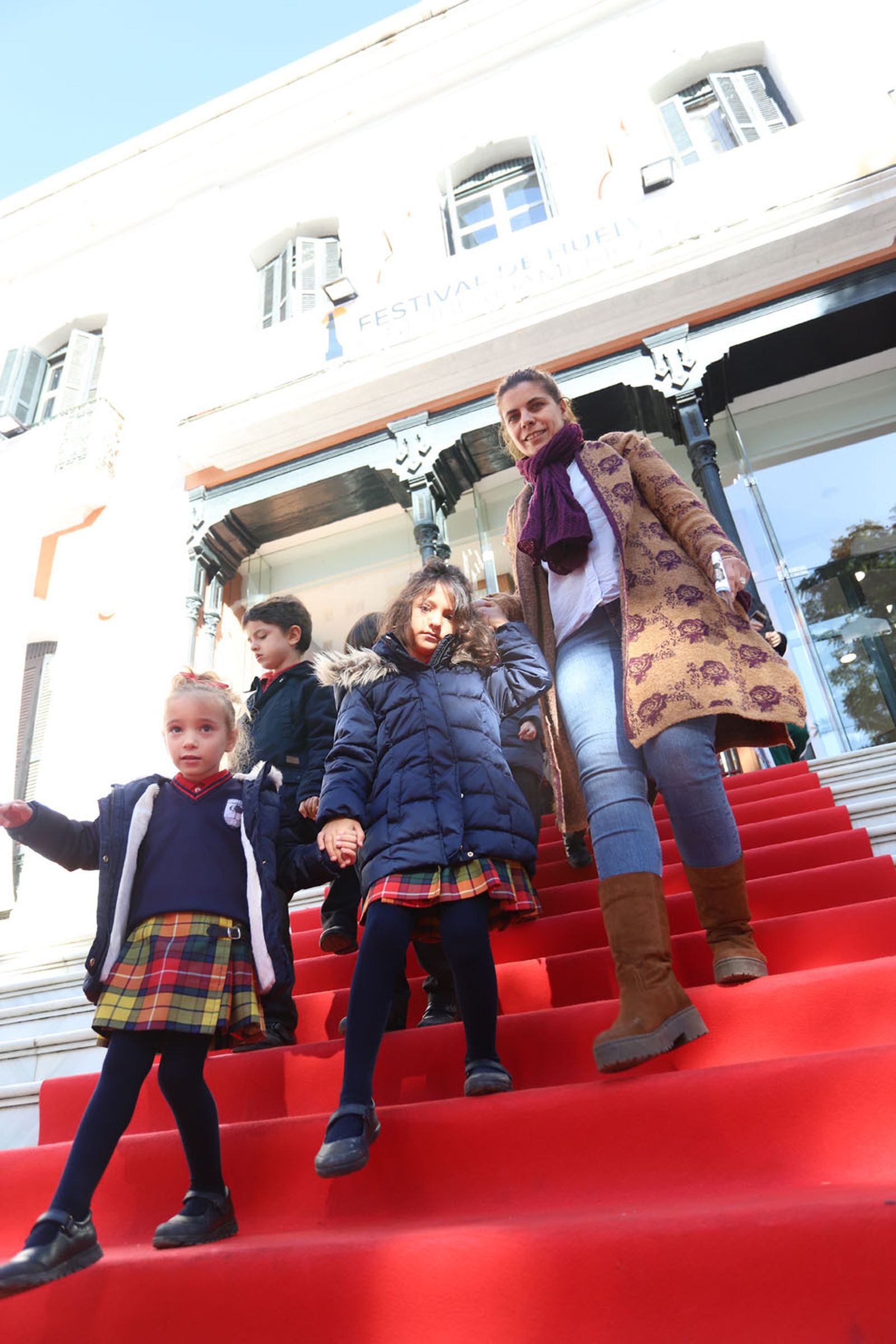 Imágenes de los mas pequeños disfrutando del Festival de Cine Iberoamericano de Huelva