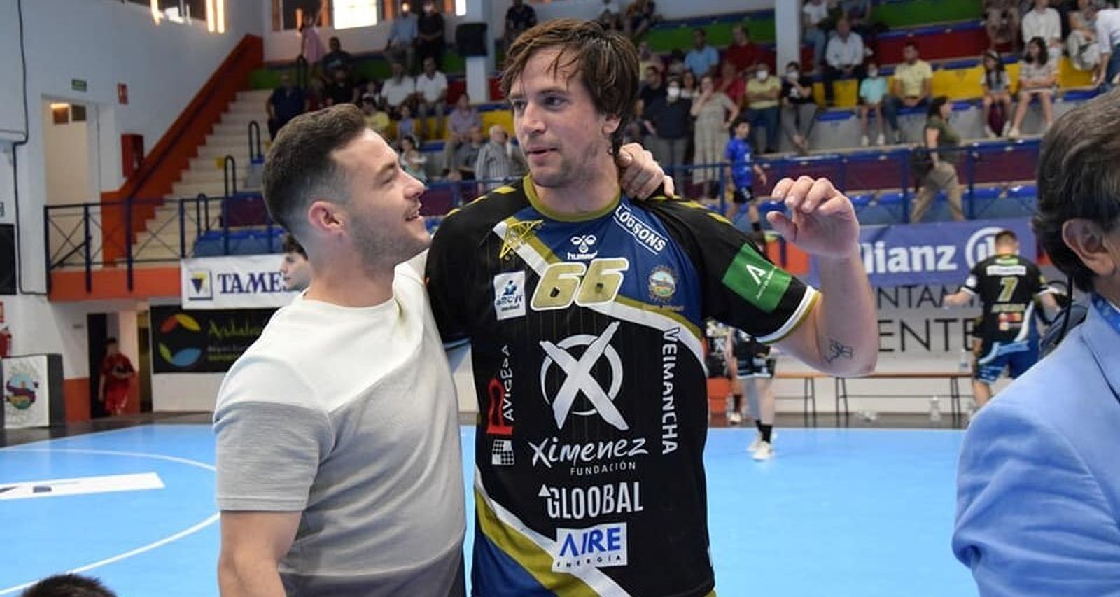 El pontanés Luisfe Reina, tras el último partido en casa del Ángel Ximénez en el curso 21-22.