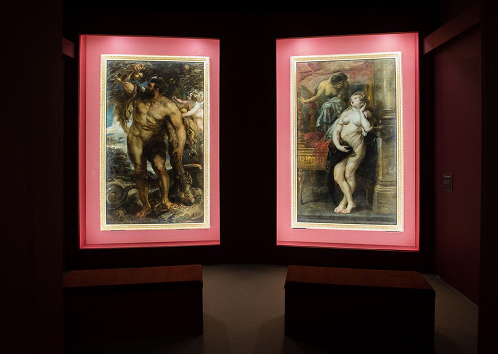 'Hércules' y 'Deyanira' instalados en el palacio de la calle Cuna.