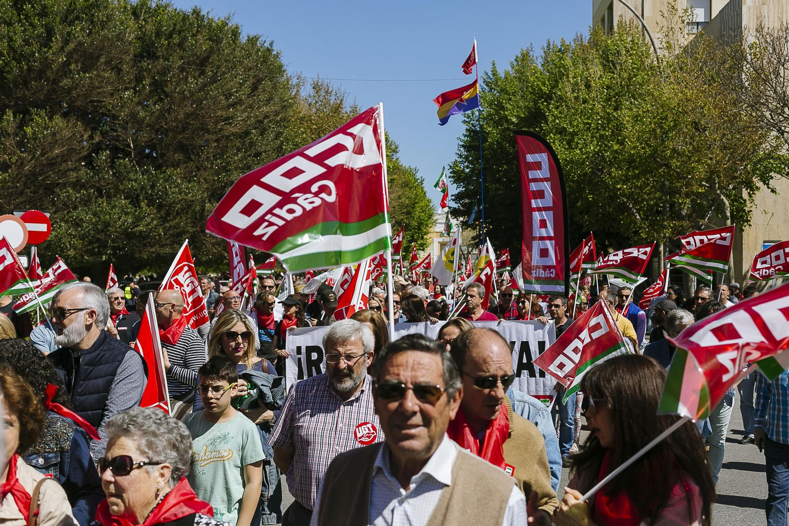 Manifestación del 1 de mayo en Cádiz