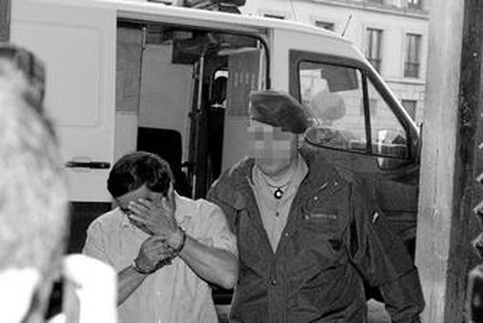 El acusado, en la Audiencia.