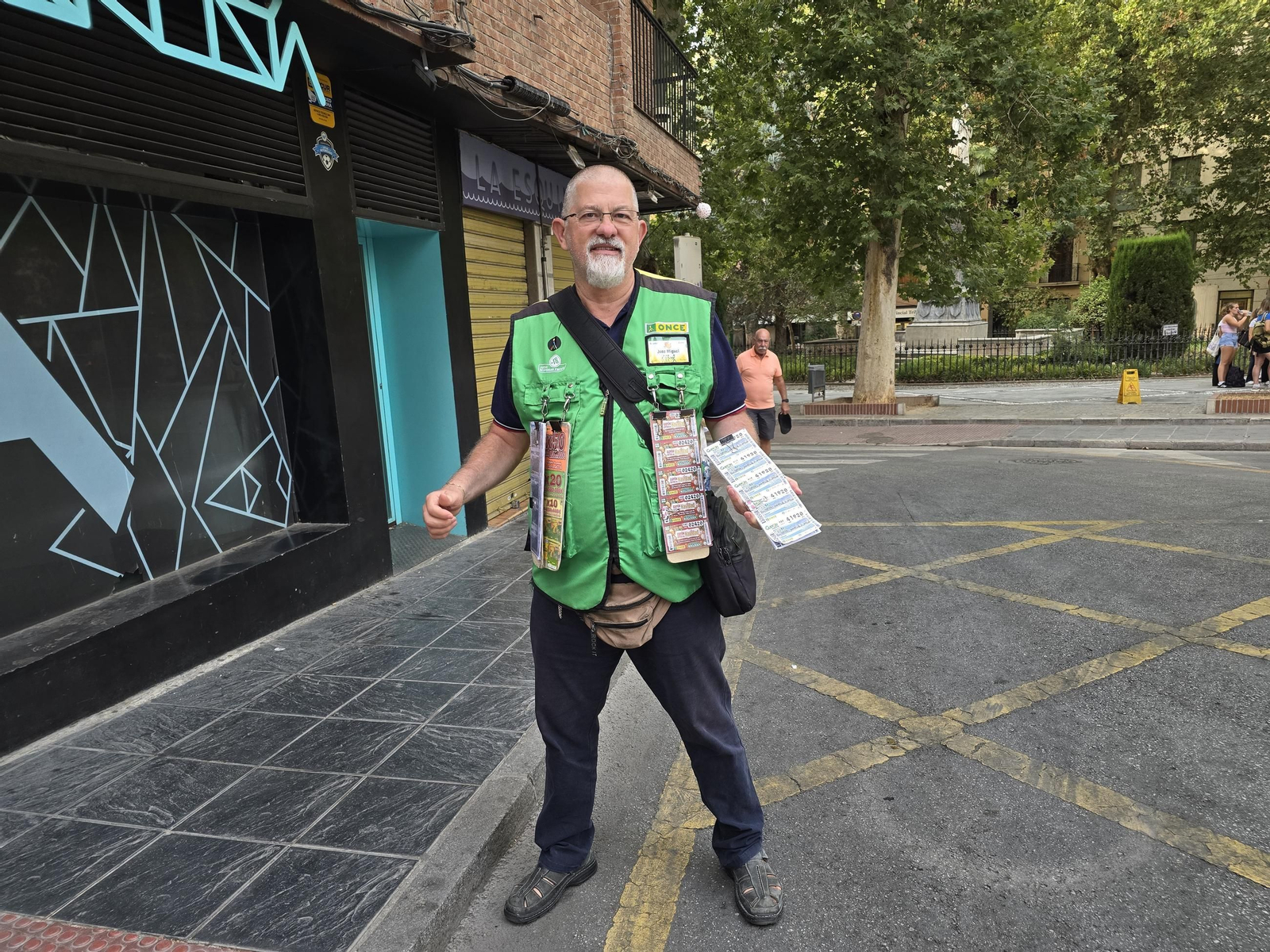 Jose Miguel Castillo Victoria, vendedor ONCE en Granada