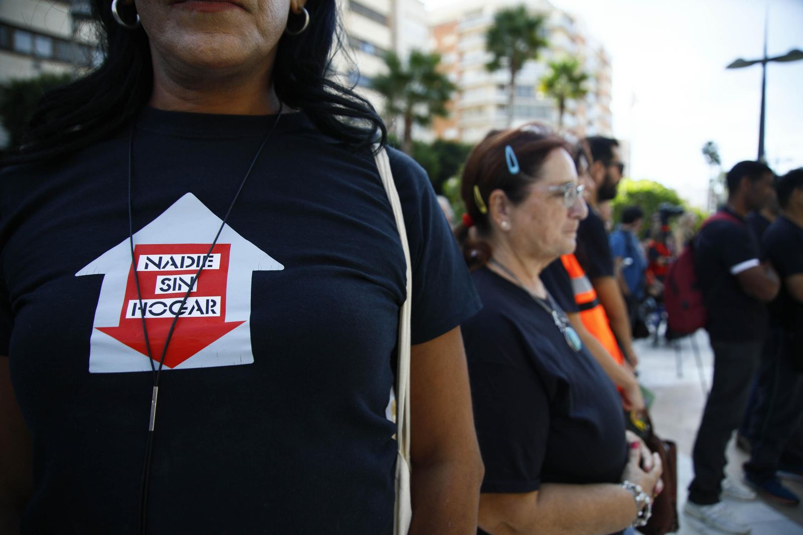 Imágenes de la campaña "Camino de Santiago" para celebrar el día de las personas sin hogar en Almería