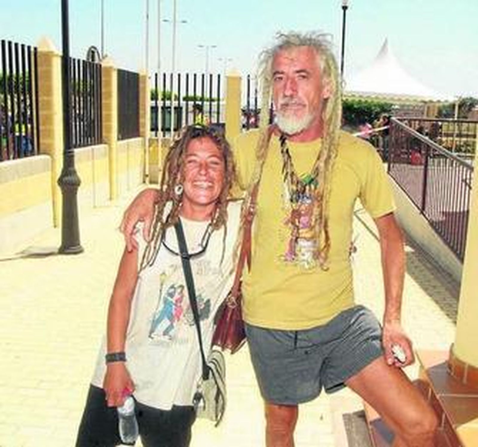 Heidi Elorriaga y Alexandro Mangini estuvieron en el casting de Roquetas.