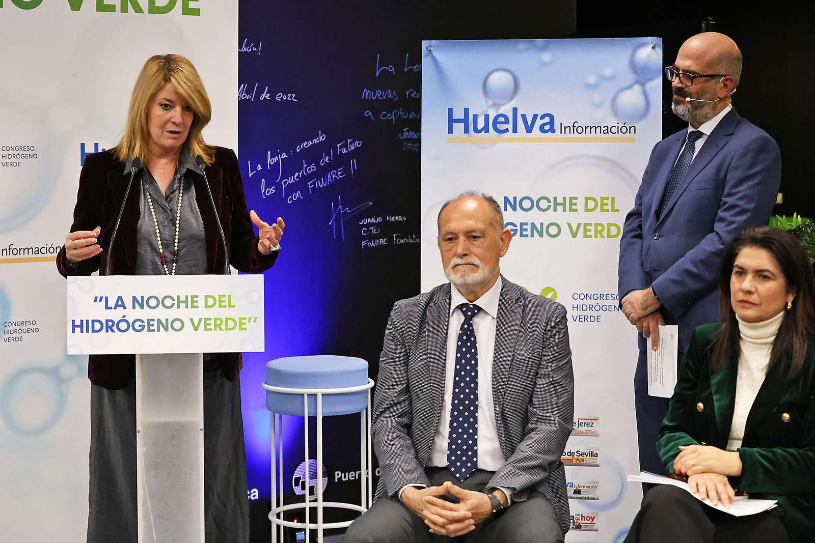 Imágenes de "La Noche del Hidrógreno Verde" organizada por Huelva Información y por el Congreso Nacional de Hidrógeno Verde