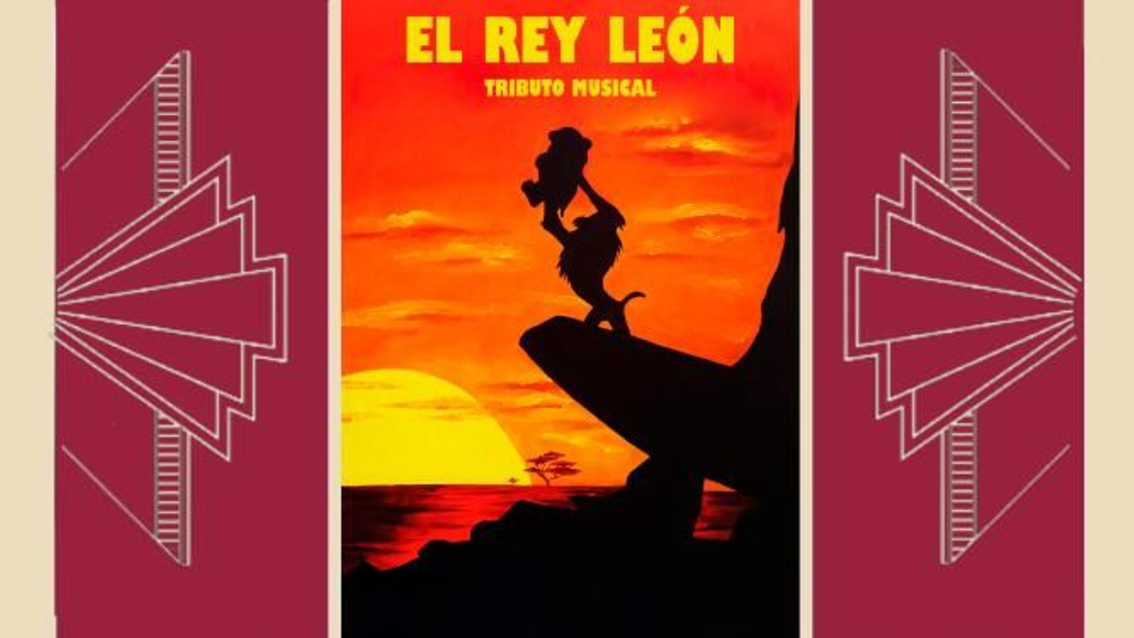 Imagen promocional del tributo musical de El Rey León en Málaga. Imagen promocional del tributo musical de El Rey León en Málaga.