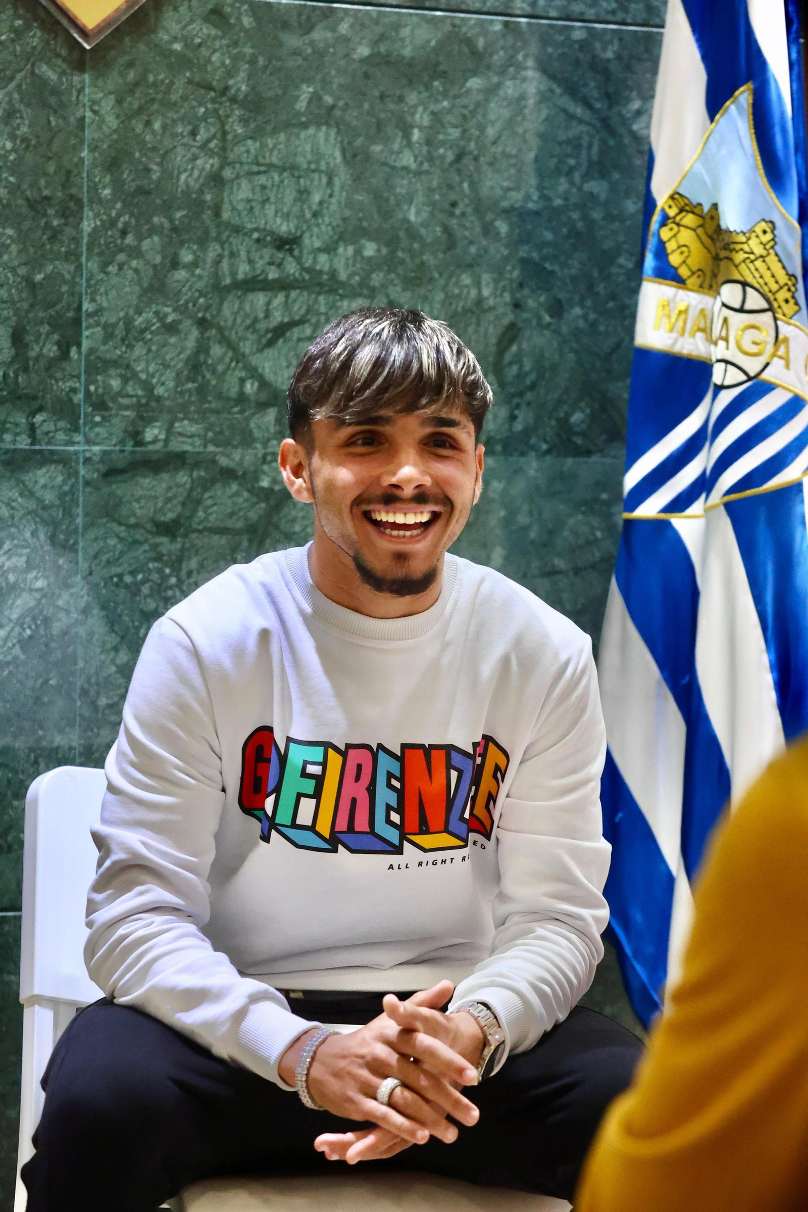 Las fotos de la entrevista a Kevin Medina, jugador del Málaga