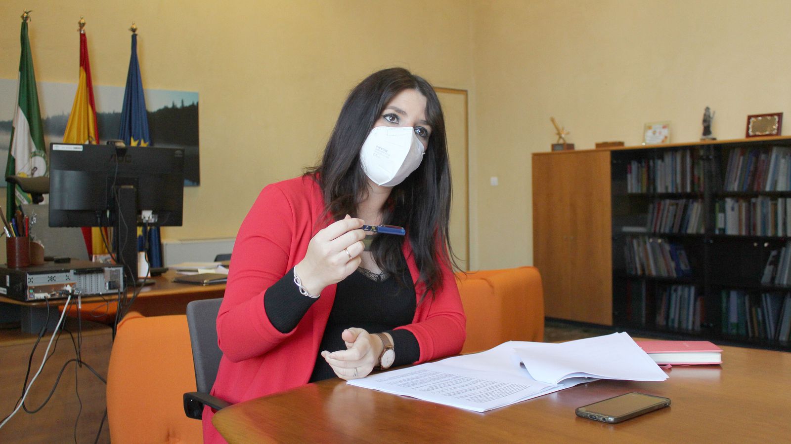 Joyera, en un momento de la entrevista.