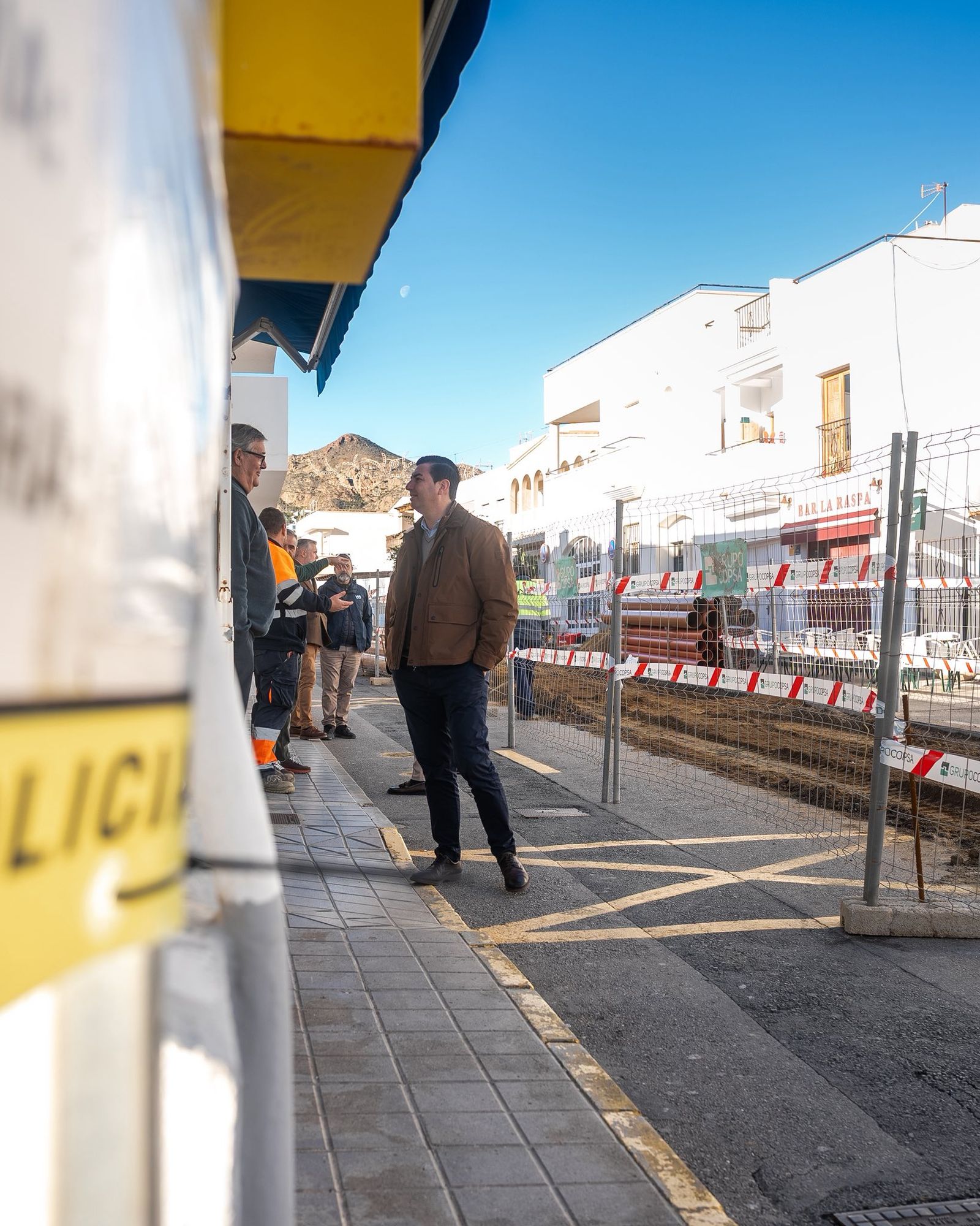 Así avanza el nuevo paseo peatonal hasta el mar de Las Negras con 'miradores al pasado'