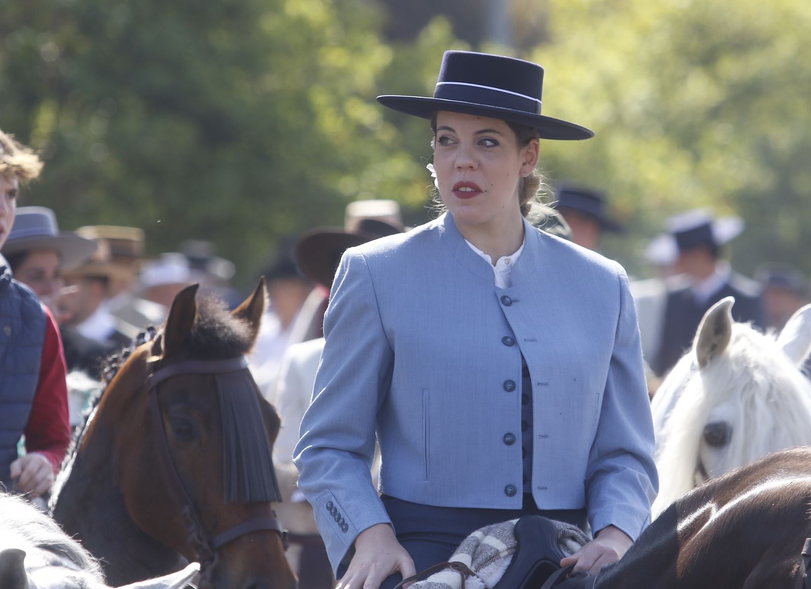 La marcha hípica en Córdoba por el 28-F, en fotografias.