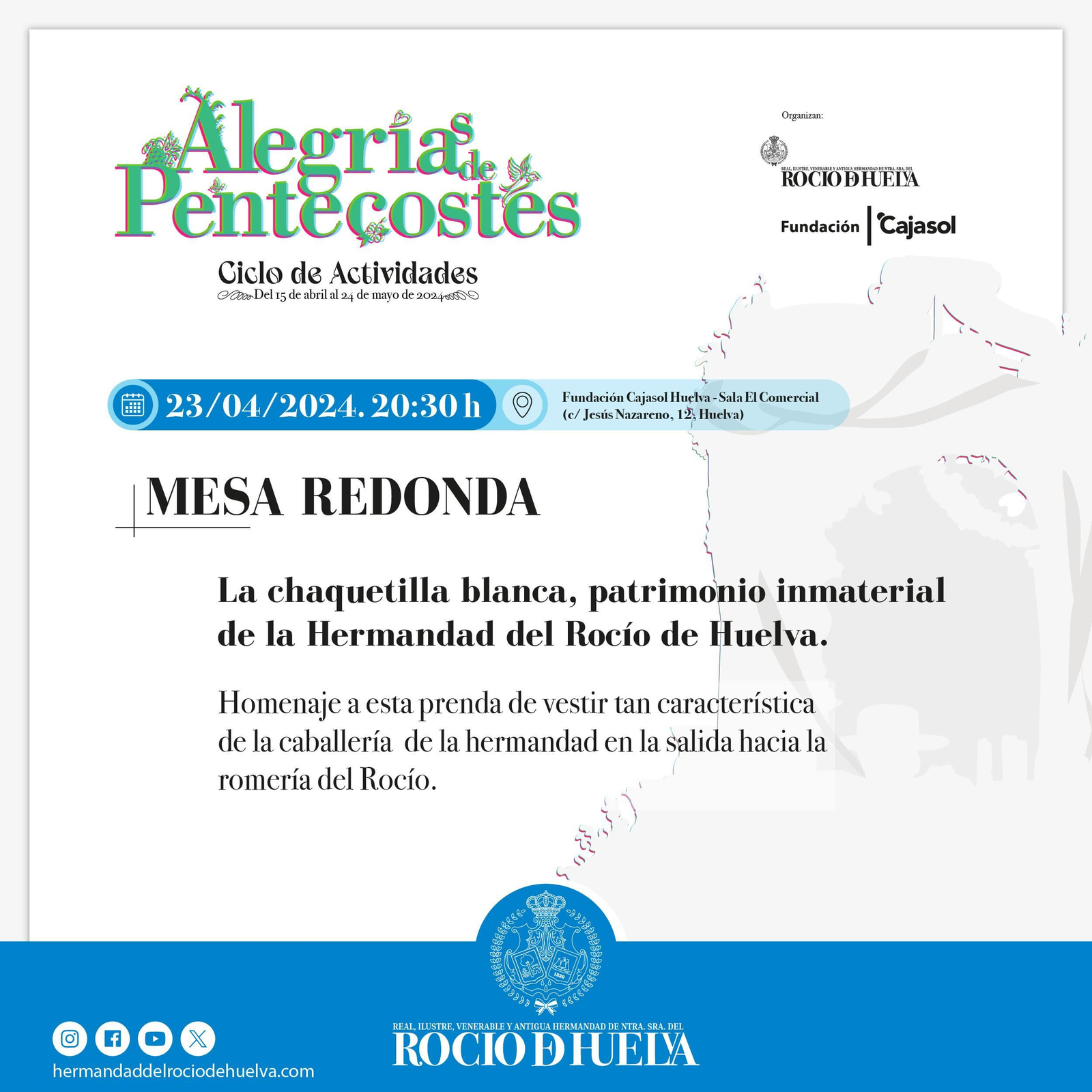 Cartel anunciador de la mesa redonda.