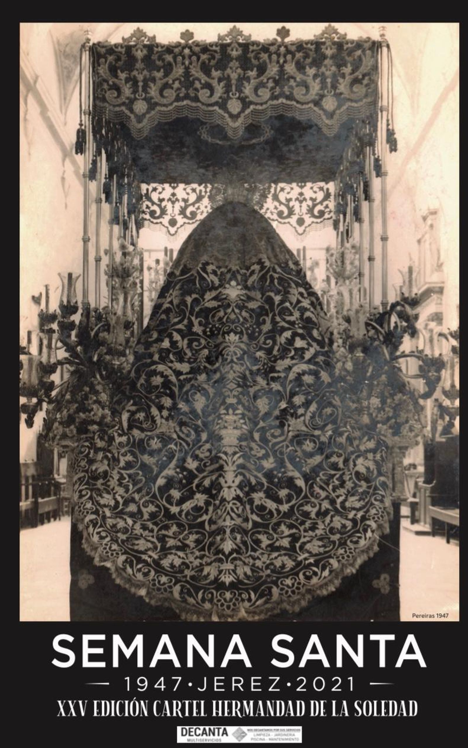 Cartel de Manuel Pereiras para la hermandad de la Soledad