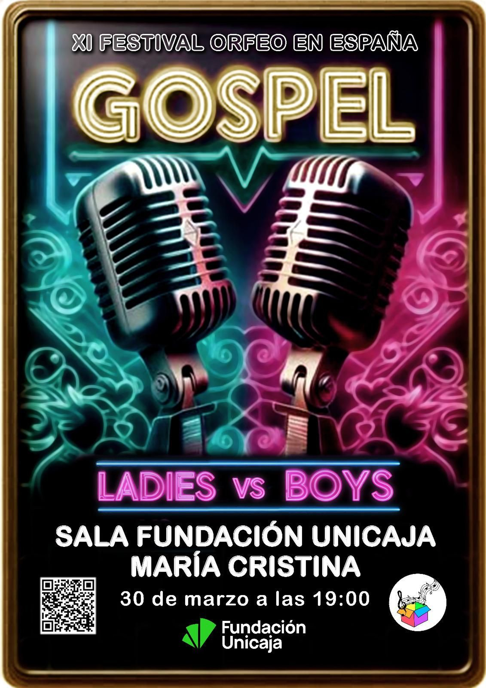 Cartel promocional del concierto Gospel.