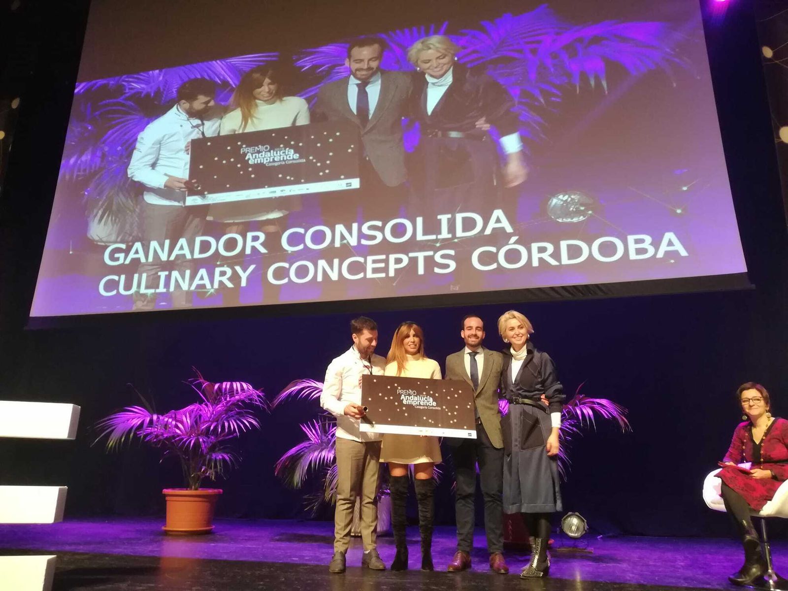 Un momento de la entrega de los premios.