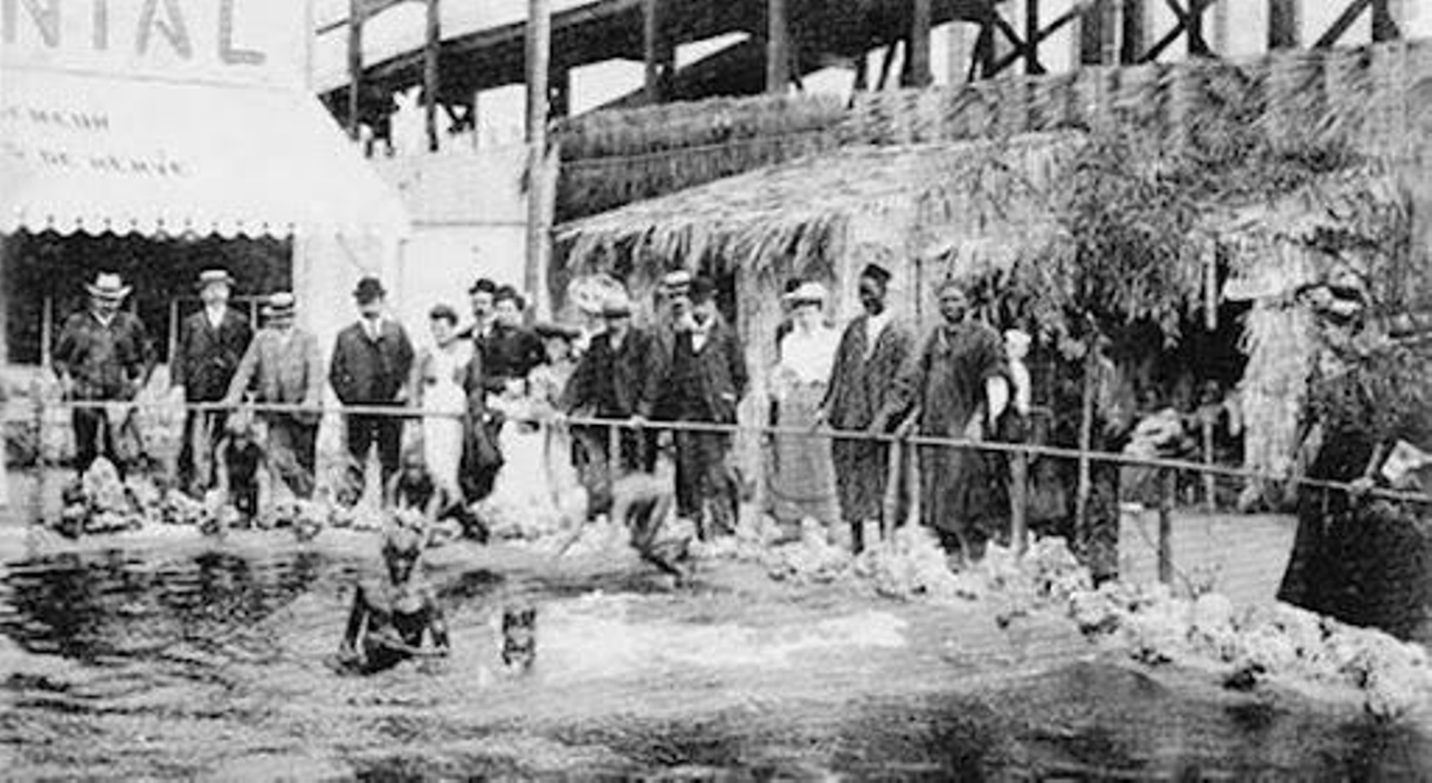 Una escena de uno de los zoos humanos