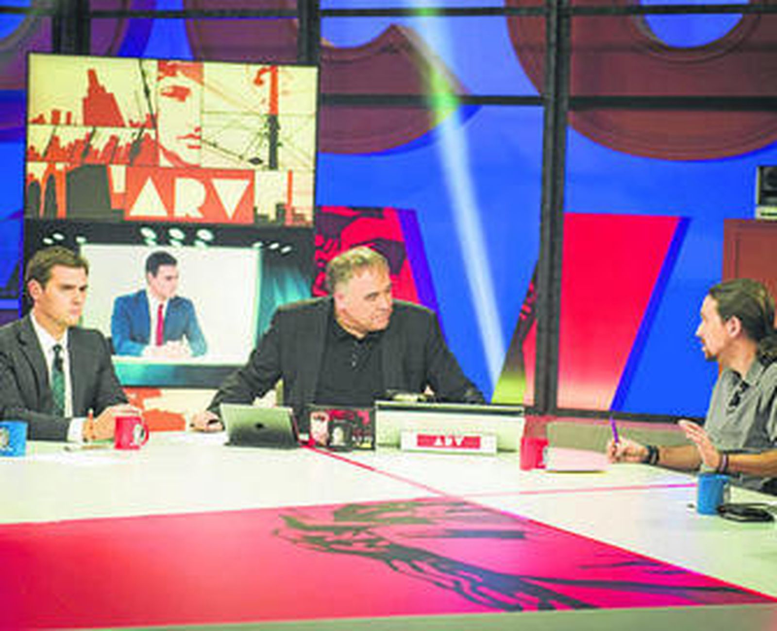 García Ferreras en el balance posterior con Rivera e Iglesias en La Sexta.