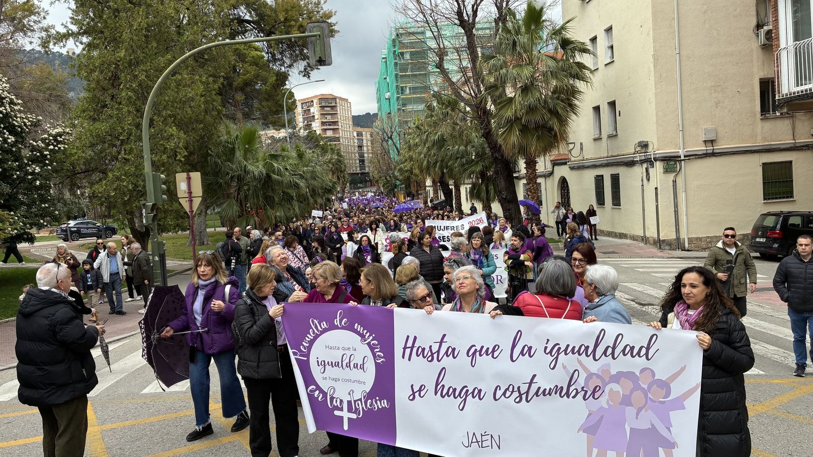 Manifestación del Día de la Mujer en Jaén.