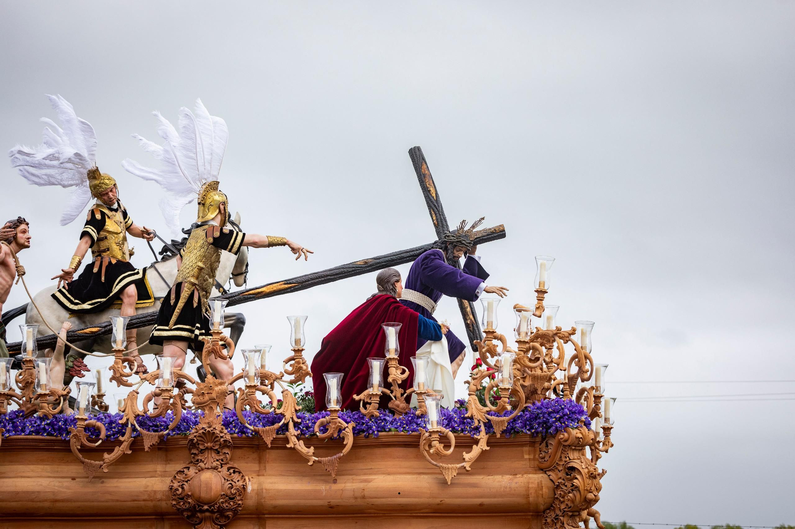 Las imágenes de la hermandad de Tres Caídas en la Semana Santa de San Fernando 2024