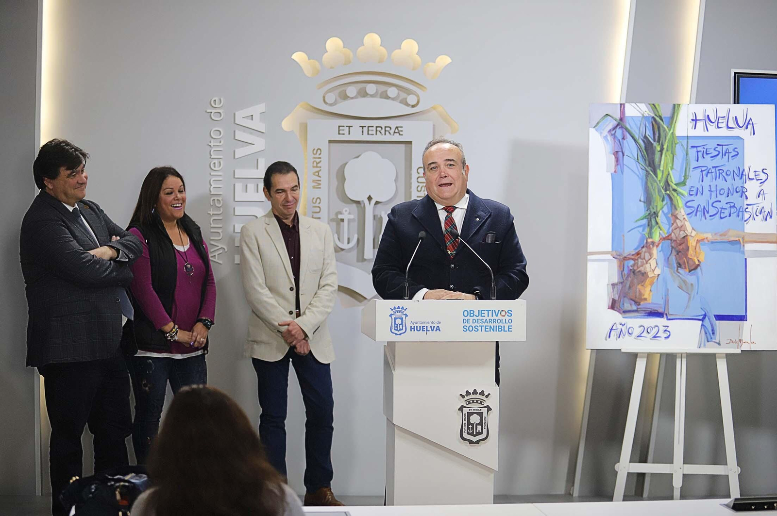 Imágenes de la presentación del cartel anunciador y de la pregonera de las Fiestas Patronales de San Sebastián 2023