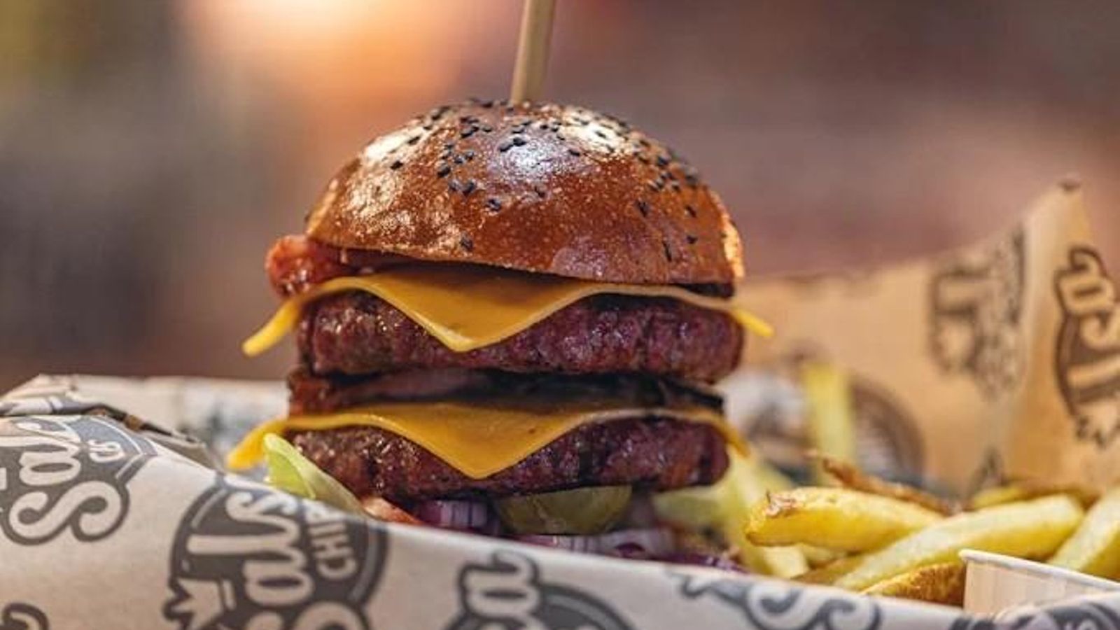 Una de las hamburguesas gourmé de Salsa Chips, en Jerez.