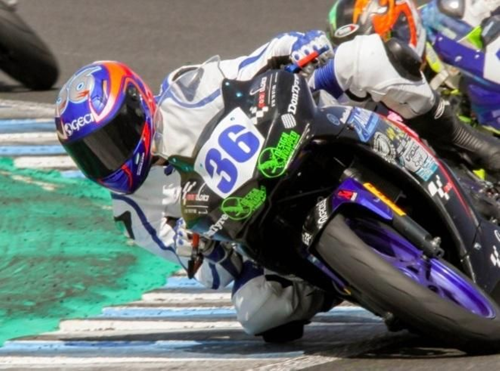 Marcos Garrido, pilotando en el Circuito de Jerez.