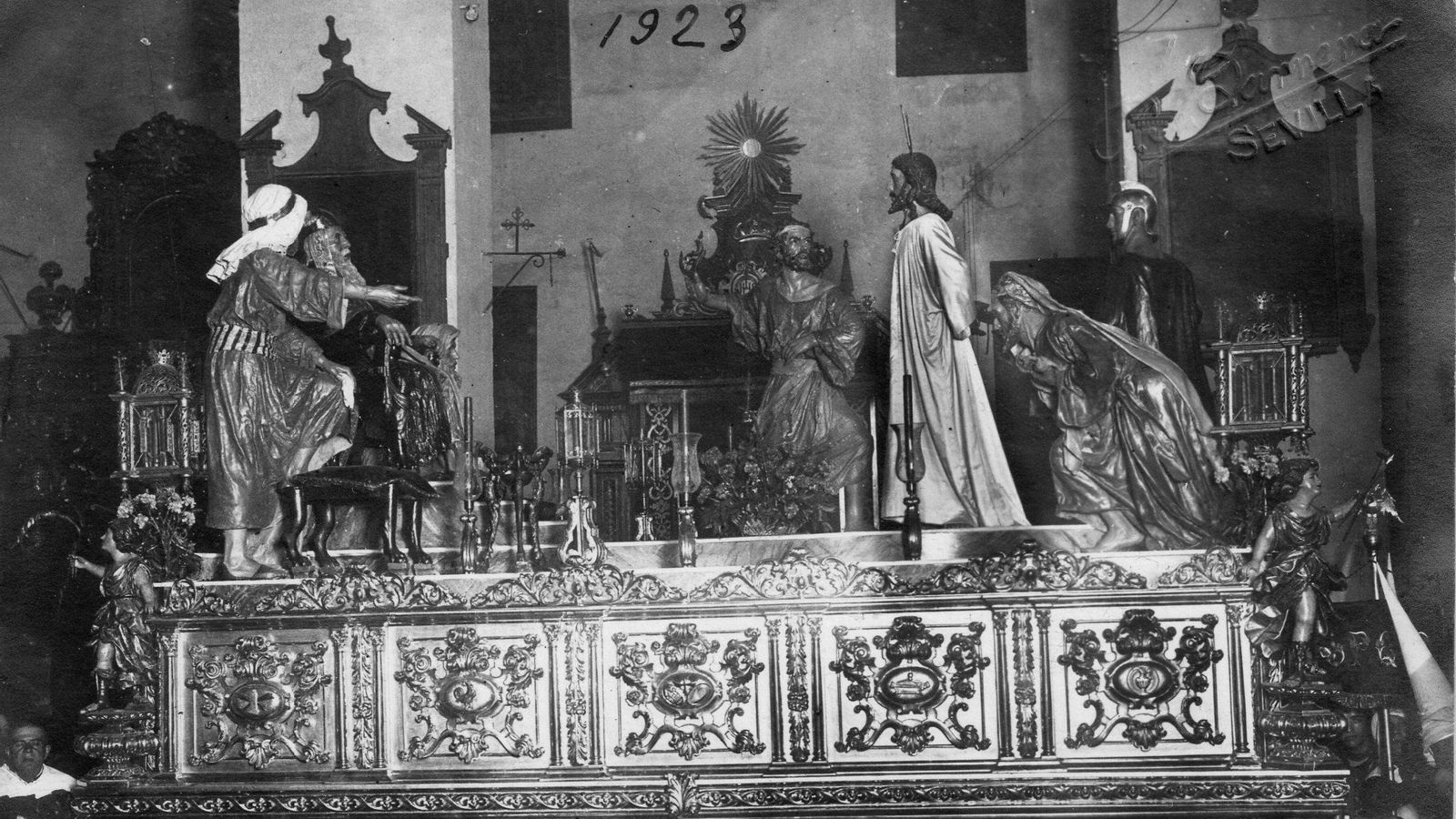 La primera salida del misterio de la Bofetá en 1923. La primera salida del misterio de la Bofetá en 1923.