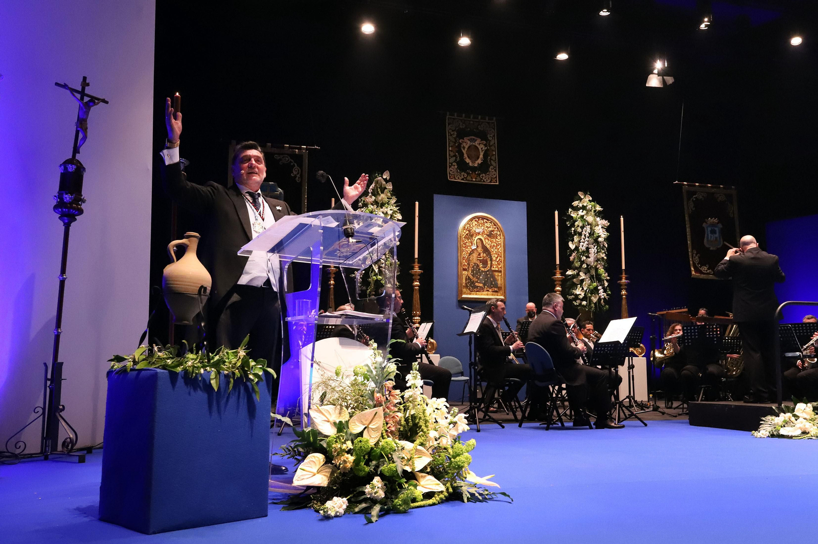 Imágenes del Pregón de la Semana Santa de Huelva 2021 de Eduardo Sugrañes