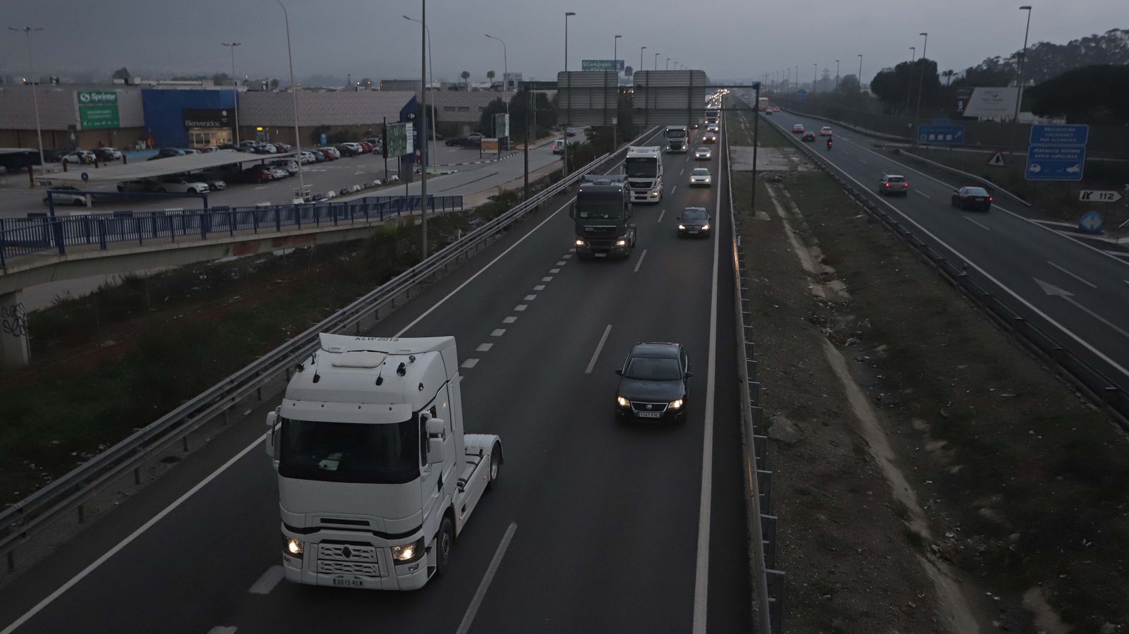 Fotos de la marcha de camiones en el Campo de Gibraltar