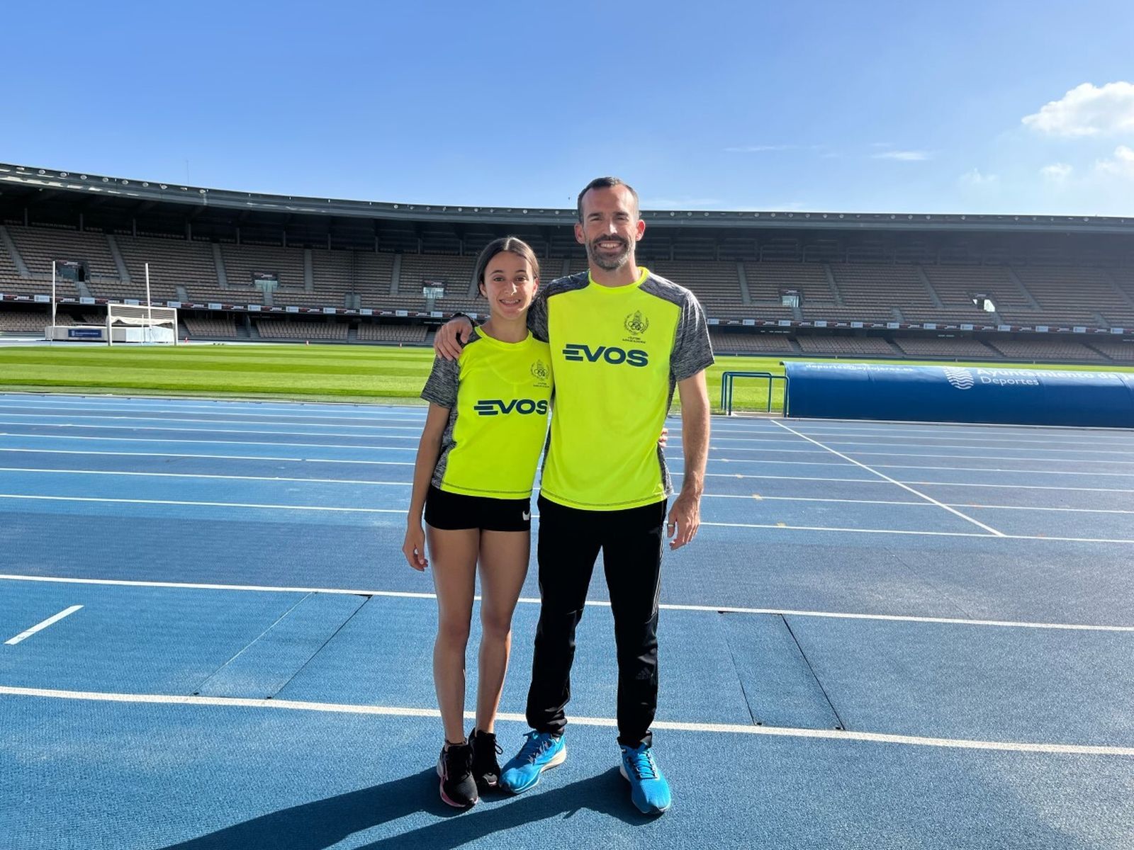Marina Delgado y Saúl Sáez, en Jerez.