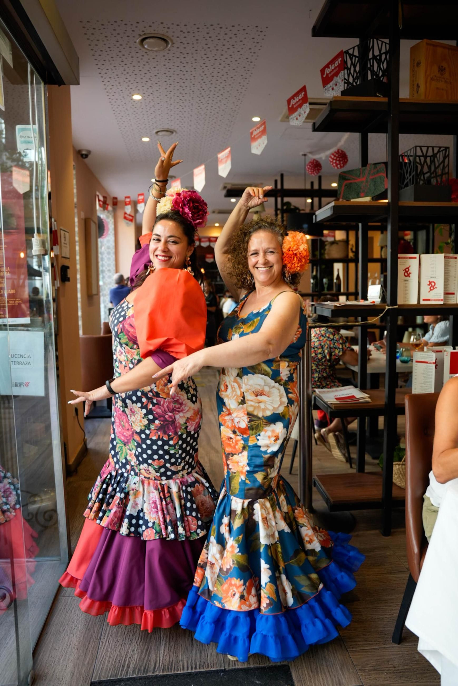 Disfrutando de la feria del mediodía en la jornada del jueves