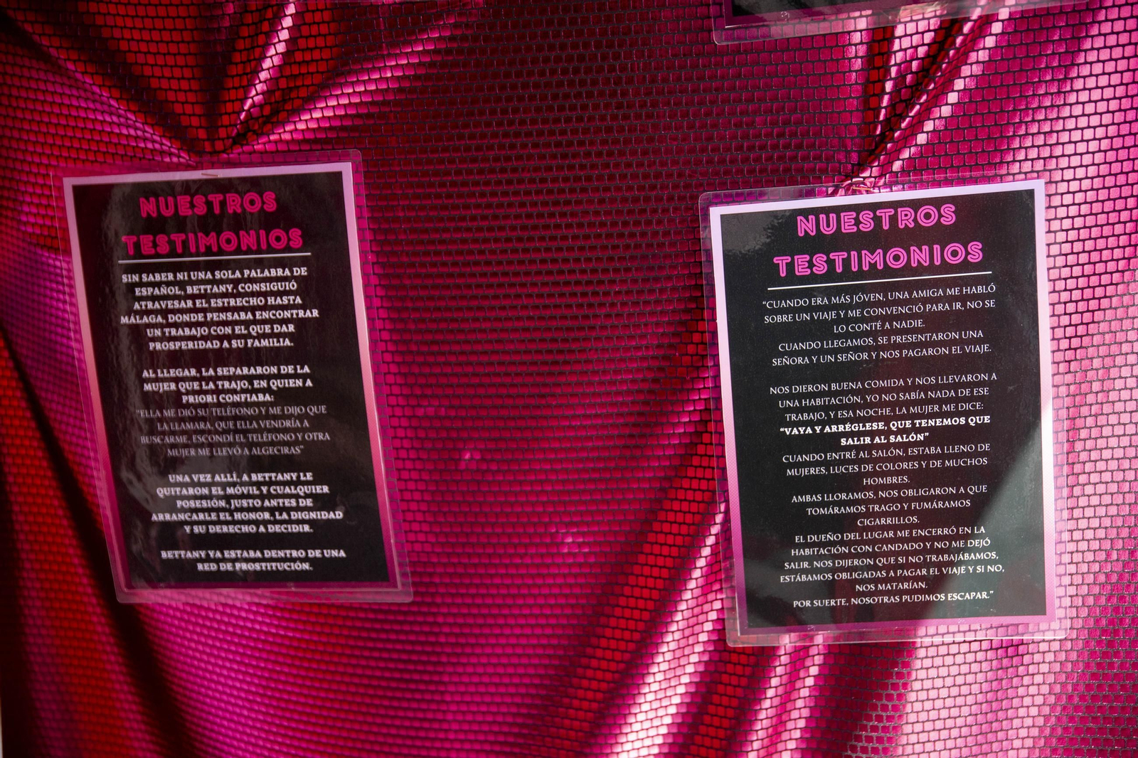 Sensibilización sobre la trata de mujeres en el IES Maestro Padilla de Almería, en imágenes