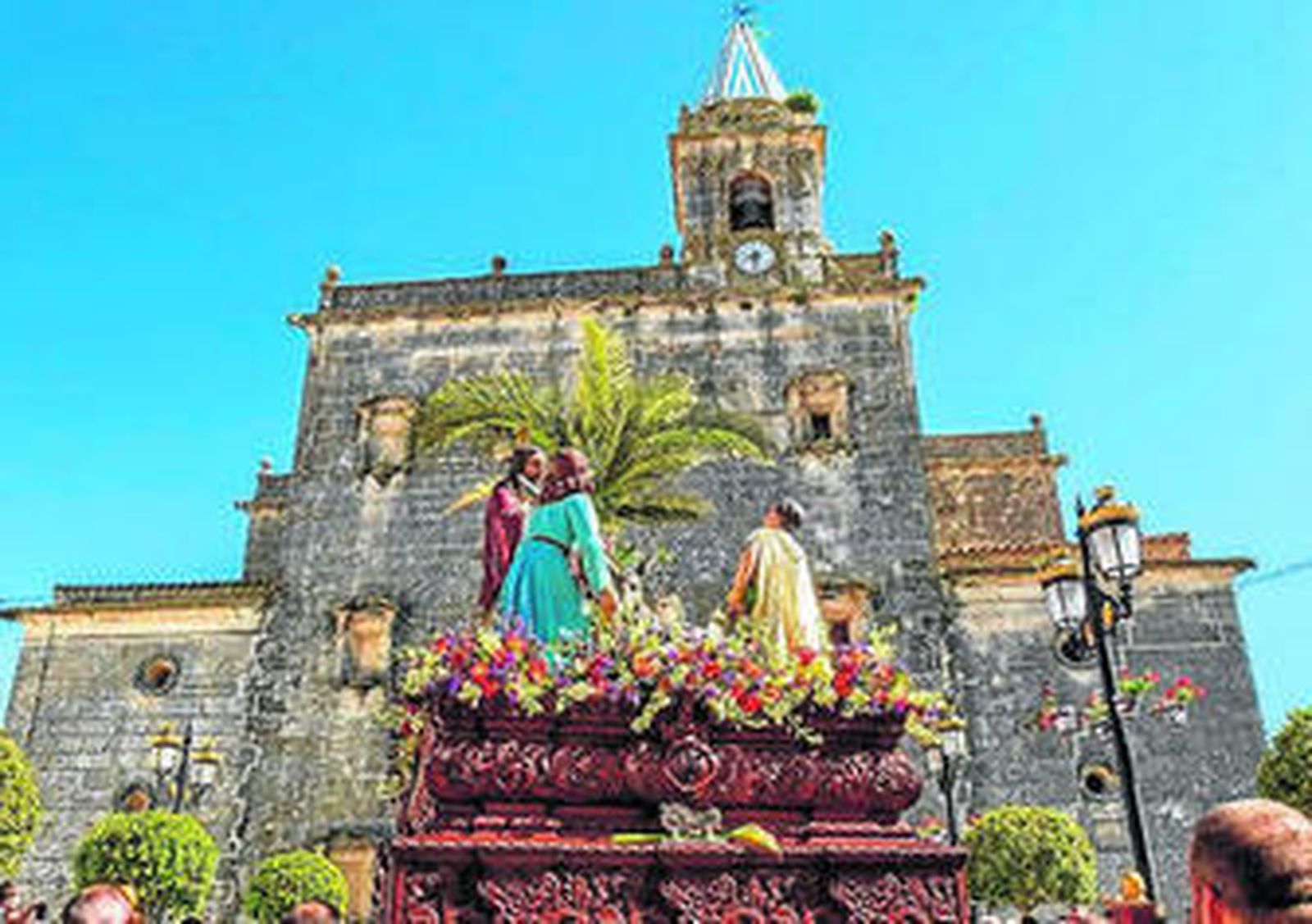 La procesión de La Borriquita, en Espera, bajo un marco inigualable.