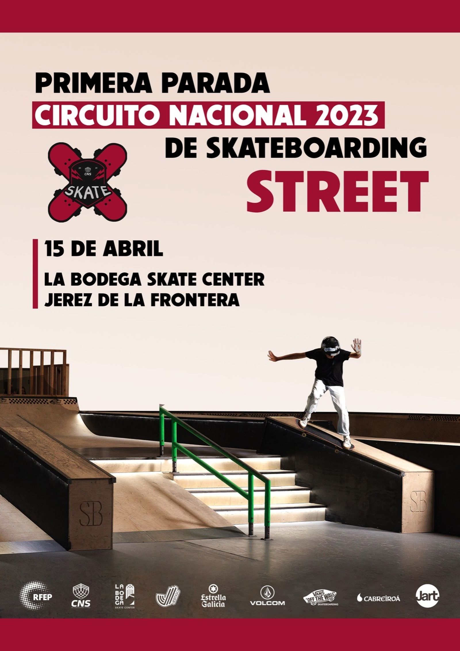Jerez abre este sábado el Nacional de Skateboarding Street.