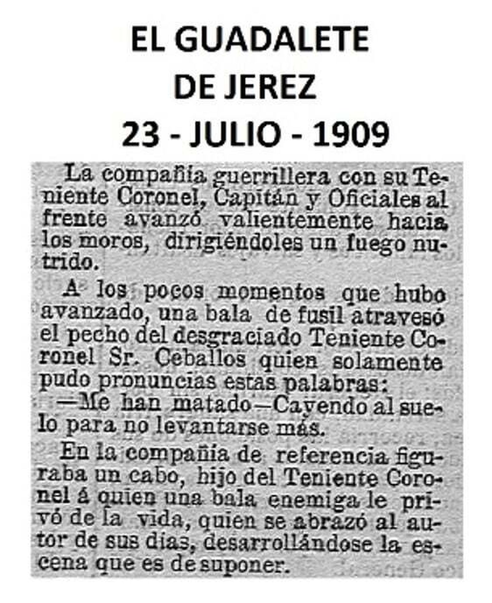 Noticia de prensa (R. Godino).