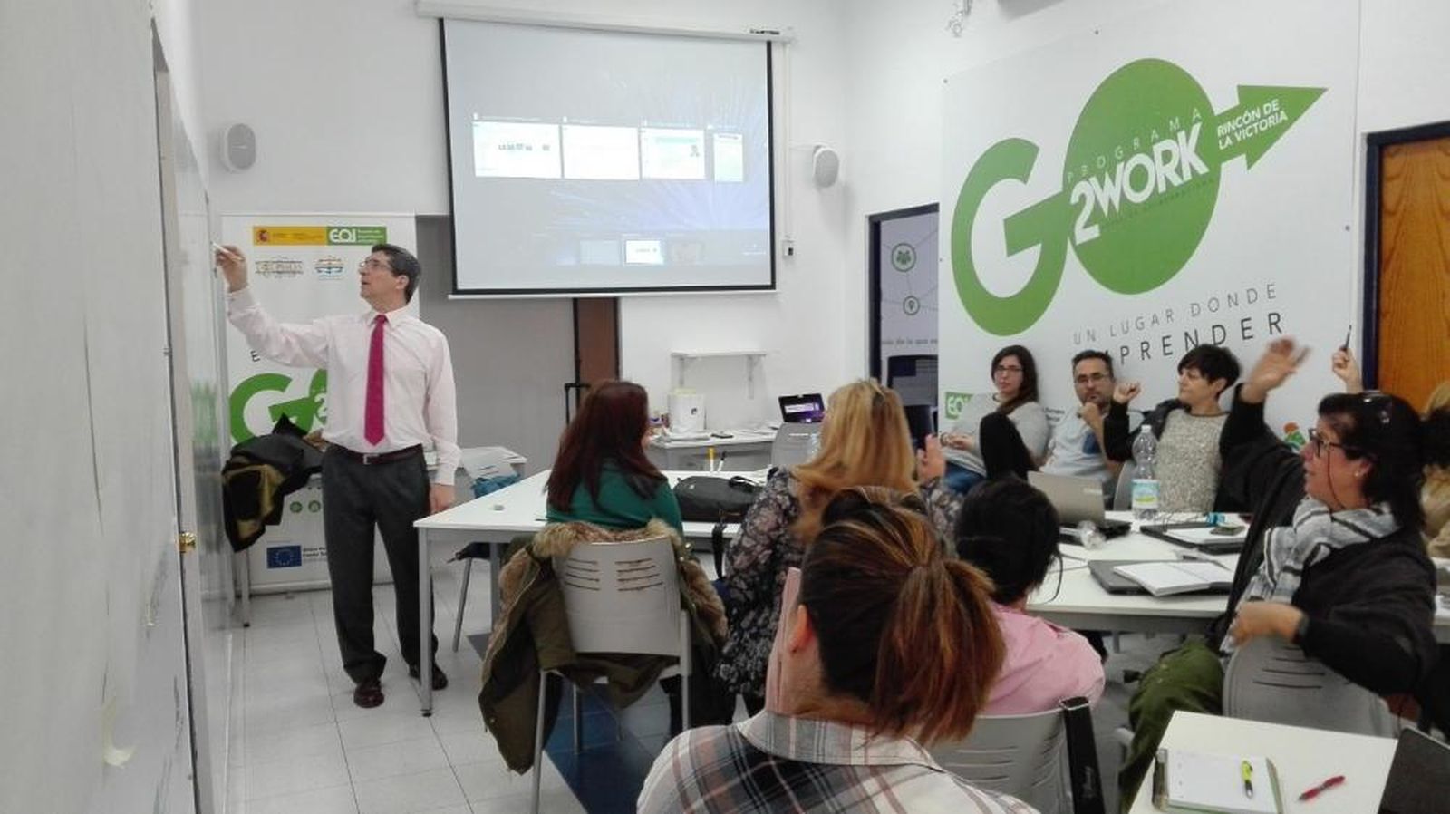 Uno de los talleres de ‘coworking’ en Rincón, en una imagen de archivo.