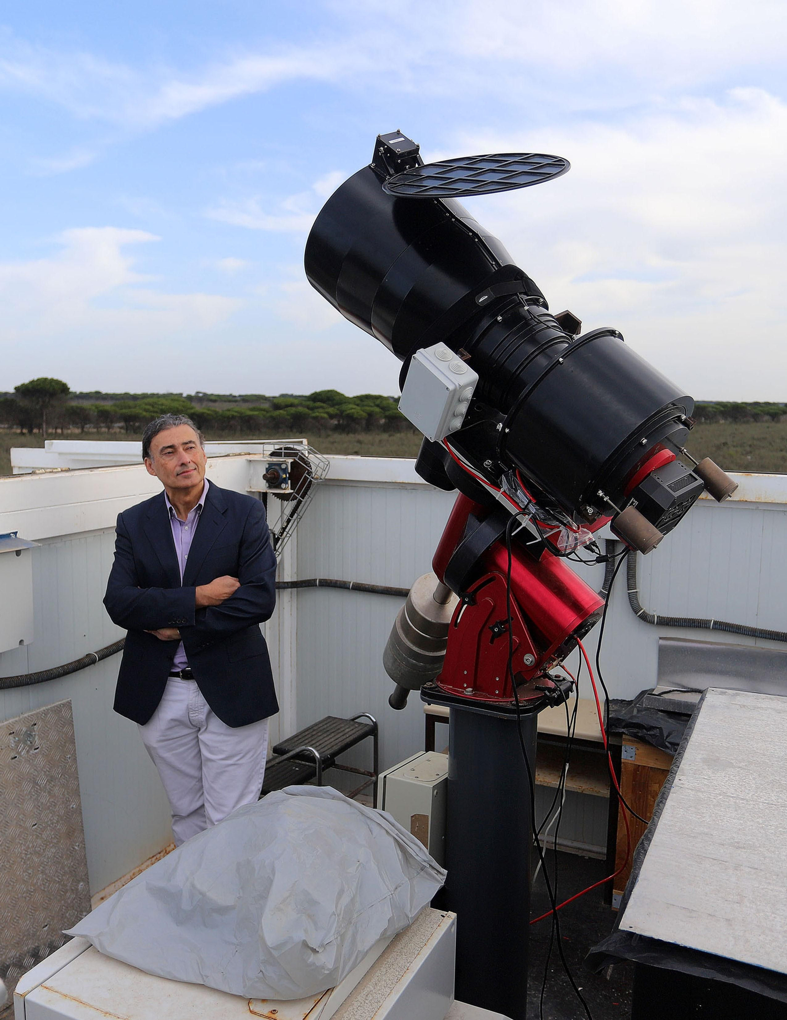 La red mundial de telescopios espaciales con sede en Huelva, en imágenes