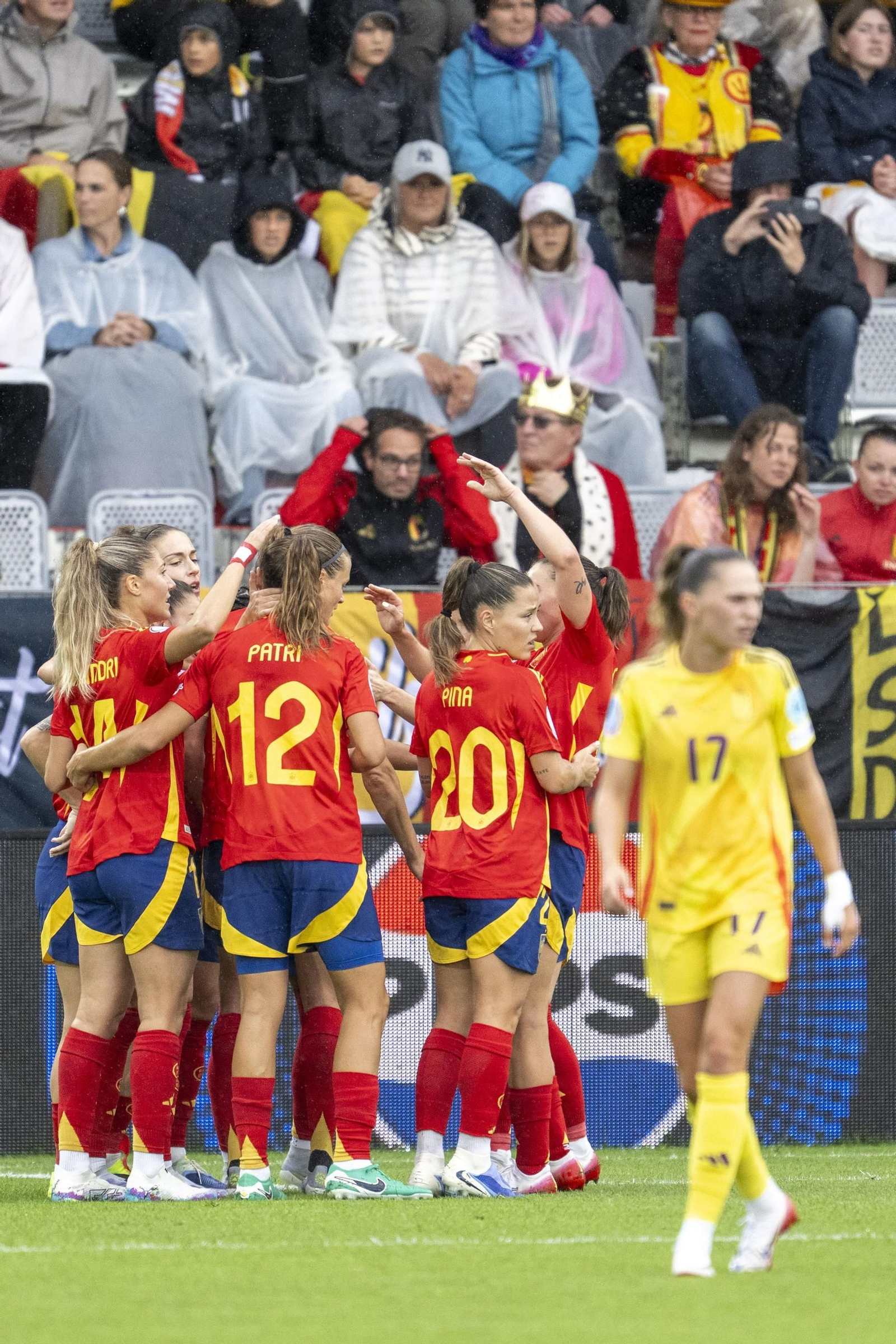 Las fotos de la goleada de España sobre Bélgica en la Eurocopa femenina
