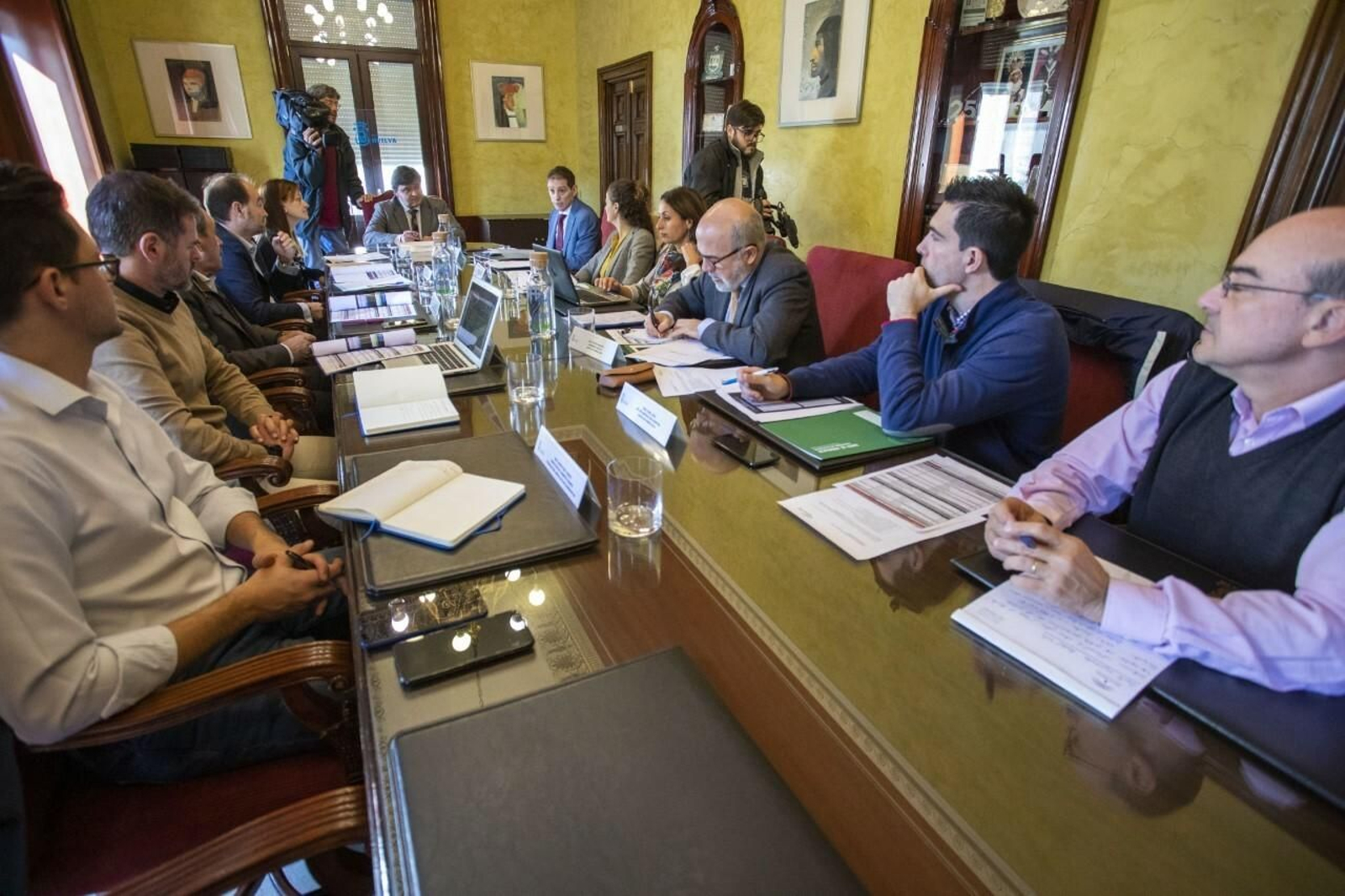 Un momento de la reunión celebrada en Huelva de cara al Mundial 2021.