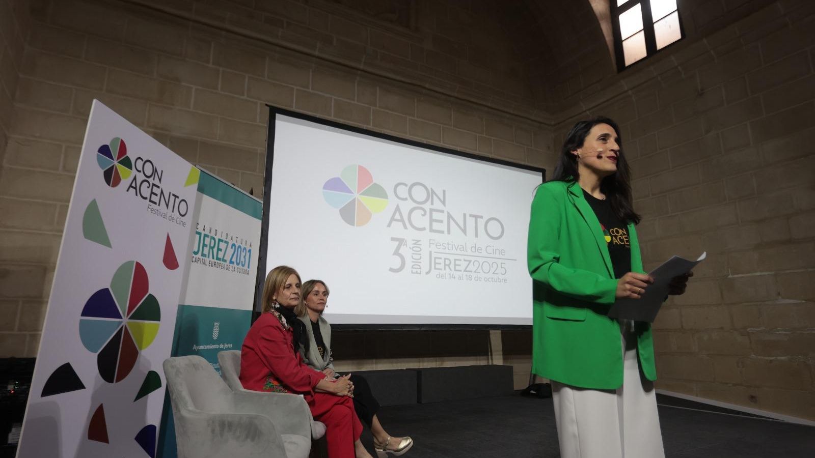 La directora del festival, durante su intervención.
