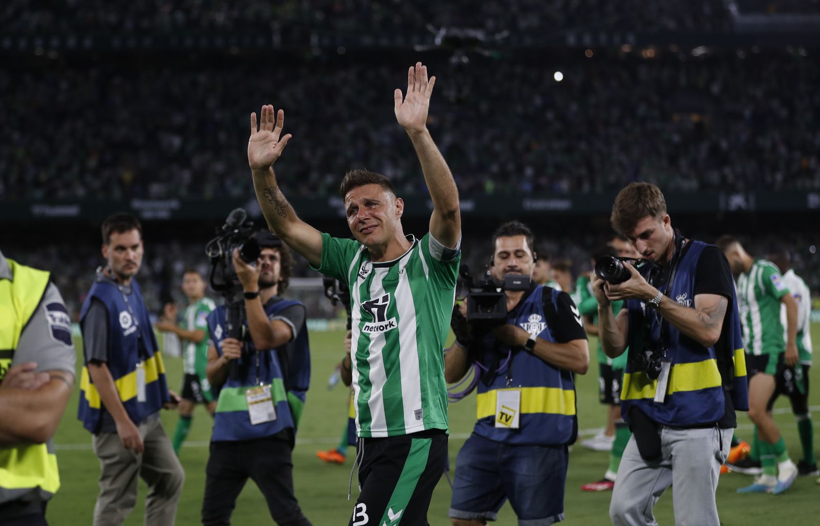 Fotos de la celebración de despedida como jugador del Betis