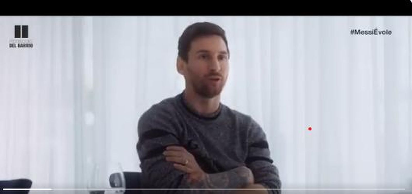 Messi, durante la entrevista con Jordi Évole.
