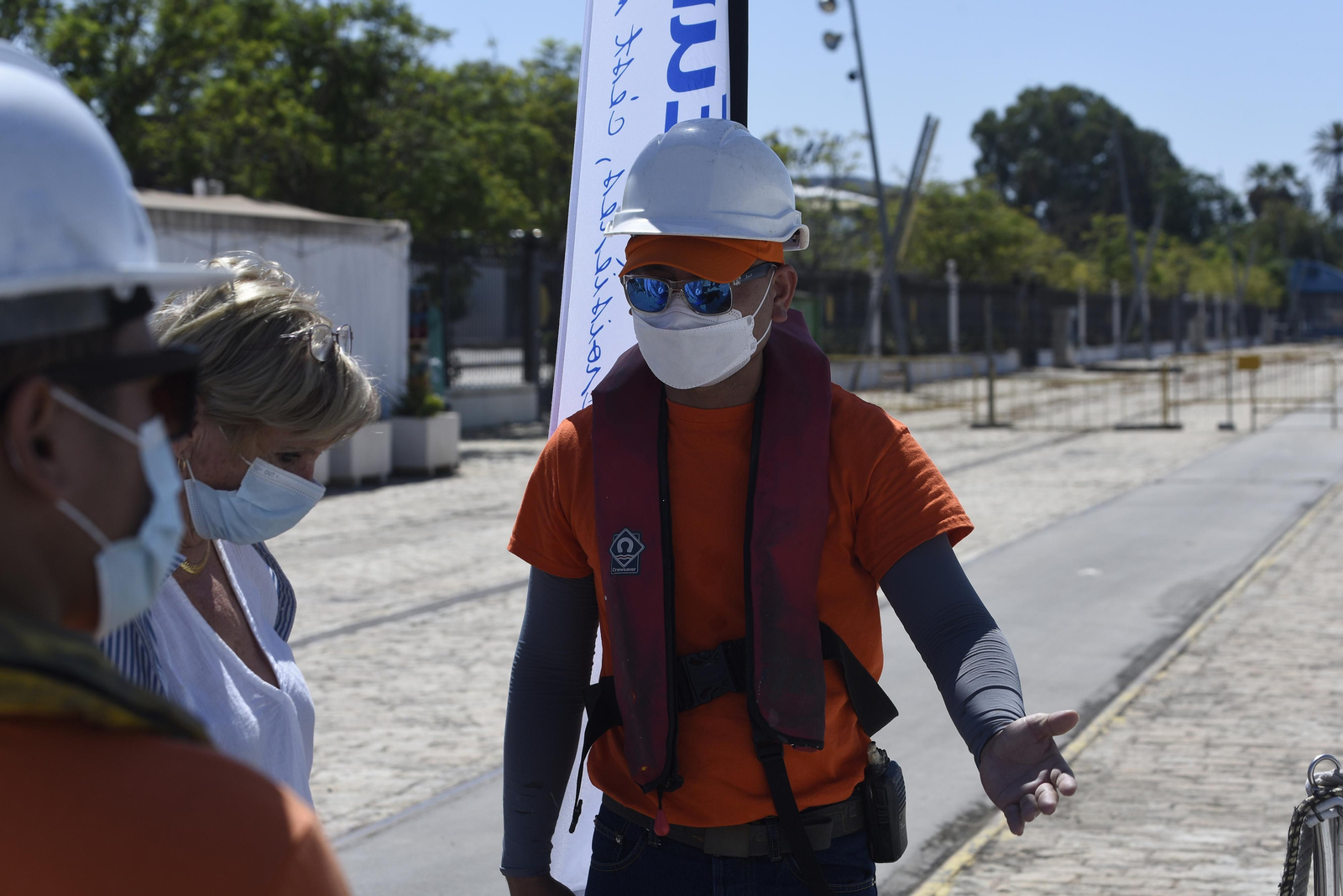 Más de 100 cruceristas, en una travesía por el Guadalquivir rumbo a Huelva y Cádiz