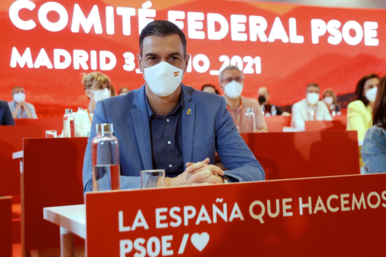 Pedro Sánchez en el comité federal del PSOE
