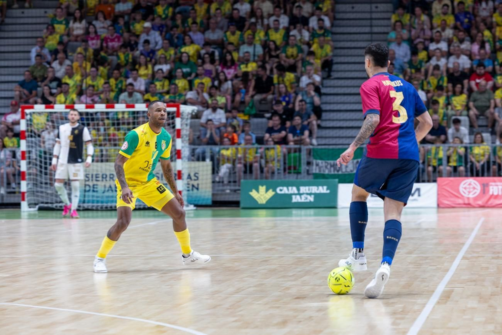 El triunfo del Barça ante el Jaén FS en el Olivo Arena